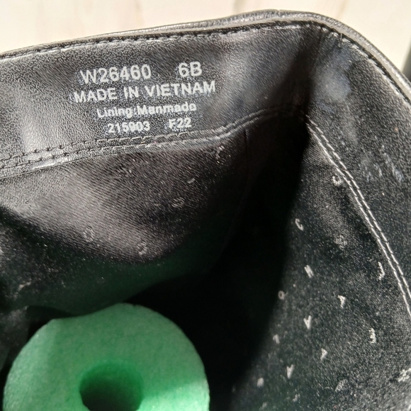 NEW Cole Haan Women's Valley Black Leather Square-Toe Block Heel Boots #1443 - Picture 13 of 14